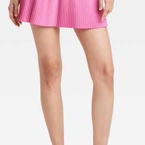 JoyLab Women Pink Bloom Pleated High Rise Skort Skirt Sz XS NEW
